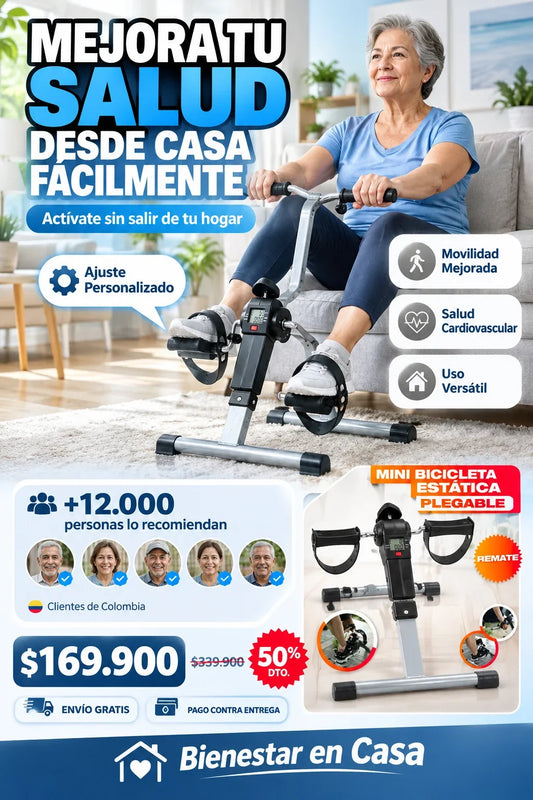 Mini Bicicleta Estática Plegable